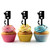 TA0702 Payphone Telephone Silhouette Party Wedding Birthday Acrylic Cupcake Toppers Decor 10 pcs