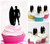 TA0715 Surfer Beach Boy Silhouette Party Wedding Birthday Acrylic Cupcake Toppers Decor 10 pcs