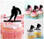 TA0793 Ice Hockey Player Silhouette Party Wedding Birthday Acrylic Cupcake Toppers Decor 10 pcs