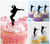 TA0899 Street Dance Hip Hop Silhouette Party Wedding Birthday Acrylic Cupcake Toppers Decor 10 pcs