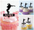 TA0899 Street Dance Hip Hop Silhouette Party Wedding Birthday Acrylic Cupcake Toppers Decor 10 pcs