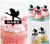 TA0903 Flying Bird Silhouette Party Wedding Birthday Acrylic Cupcake Toppers Decor 10 pcs