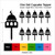 TA0905 Masjid Building Silhouette Party Wedding Birthday Acrylic Cupcake Toppers Decor 10 pcs