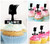 TA0941 Art Paint Brush Silhouette Party Wedding Birthday Acrylic Cupcake Toppers Decor 10 pcs
