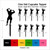 TA0955 Fitness Male Silhouette Party Wedding Birthday Acrylic Cupcake Toppers Decor 10 pcs