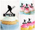 TA0961 Female Tennis Player Silhouette Party Wedding Birthday Acrylic Cupcake Toppers Decor 10 pcs