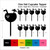 TA0982 Soda Drink Silhouette Party Wedding Birthday Acrylic Cupcake Toppers Decor 10 pcs