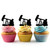 TA0988 Oil Gas Mine Silhouette Party Wedding Birthday Acrylic Cupcake Toppers Decor 10 pcs