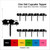 TA0995 Fuel Oil Delivery Truck Silhouette Party Wedding Birthday Acrylic Cupcake Toppers Decor 10 pcs