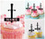 TA1053 Sword Weapon Silhouette Party Wedding Birthday Acrylic Cupcake Toppers Decor 10 pcs