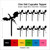 TA1056 Dragon Fly Monster Silhouette Party Wedding Birthday Acrylic Cupcake Toppers Decor 10 pcs