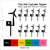 TA1262 Wind Power Energy Silhouette Party Wedding Birthday Acrylic Cupcake Toppers Decor 10 pcs