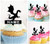 TA1264 Standing Dragon Silhouette Party Wedding Birthday Acrylic Cupcake Toppers Decor 10 pcs