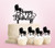 TC0228 Happy Birthday Unicorn Party Wedding Birthday Acrylic Cake Topper Cupcake Toppers Decor Set 11 pcs