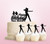 TC0257 Happy Birthday Hip Hop Female Dance Party Wedding Birthday Acrylic Cake Topper Cupcake Toppers Decor Set 11 pcs