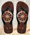 FA0343 Ship Wheel Rusty Texture Beach Slippers Sandals Flip Flops Unisex