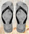 FA0366 Gray Marble Texture Beach Slippers Sandals Flip Flops Unisex