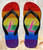 FA0388 Rainbow LGBT Lesbian Pride Flag Beach Slippers Sandals Flip Flops Unisex