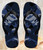 FA0416 Navy Blue Camo Camouflage Beach Slippers Sandals Flip Flops Unisex
