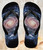 FA0481 Milky Way Galaxy Beach Slippers Sandals Flip Flops Unisex
