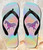 FA0483 Rainbow Unicorn Beach Slippers Sandals Flip Flops Unisex