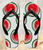 FA0500 Watermelon Pattern Beach Slippers Sandals Flip Flops Unisex