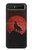 S2955 Wolf Howling Red Moon Case For Samsung Galaxy Z Flip 5G