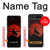 S2955 Wolf Howling Red Moon Case For Samsung Galaxy Z Flip 5G