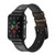 CA0770 Caffeine Molecular Leather & Silicone Smart Watch Band Strap For Apple Watch iWatch