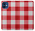 S3535 Red Gingham Case For iPhone 12 mini