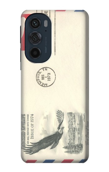 S3551 Vintage Airmail Envelope Art Case For Motorola Edge 30 Pro