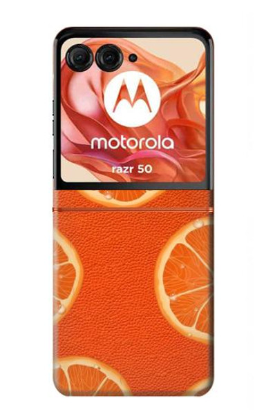 S3946 Seamless Orange Pattern Case For Motorola Razr 50