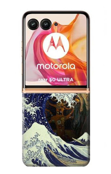 S3851 World of Art Van Gogh Hokusai Da Vinci Case For Motorola Razr 50 Ultra