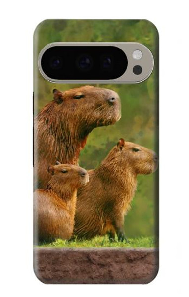 S3917 Capybara Family Giant Guinea Pig Case For Google Pixel 9 Pro