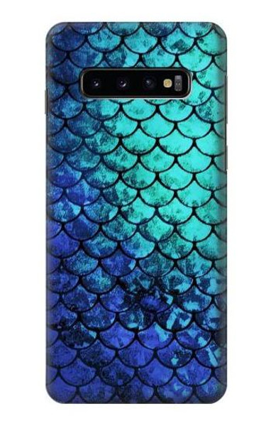 S3047 Green Mermaid Fish Scale Case For Samsung Galaxy S10