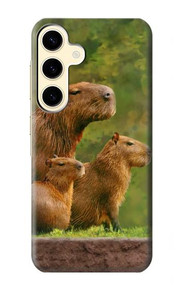 S3917 Capybara Family Giant Guinea Pig Case For Samsung Galaxy S24