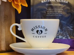 Cappuccino Cup front mission coffee