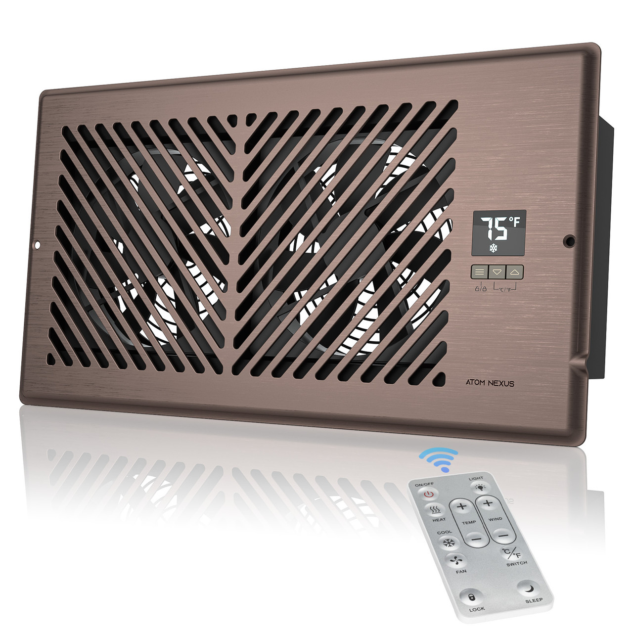 airuページ ATOM NEXUS AirBlaze Z6, Quiet Register Booster Fan with Thermostat