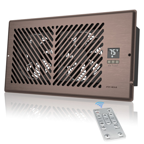 ATOM NEXUS AirBlaze Z6, Quiet Register Booster Fan with Thermostat