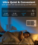 ATOM NEXUS AirBlaze Z6, Quiet Register Booster Fan with Thermostat Control & Remote Control, 10-Speed Control Smart Vent Booster Fan, Heating Cooling AC Vent Fan Fits 6”x12” Register Holes (White)