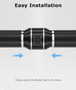 Flexible 4-Inch 8-Feet Long Aluminum Ducting, 4-Layer Protection Heavy-Duty Dryer Vent Hose for Heating Cooling Ventilation and Exhaust, with 2 Duct Clamps
