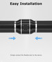 Flexible 10-Inch 8-Feet Long Aluminum Ducting, 4-Layer Protection Heavy-Duty Dryer Vent Hose for Heating Cooling Ventilation and Exhaust, with 2 Duct Clamps