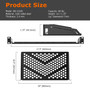 1U Rack Shelf, Vented Cantilever Universal Rack Mount Shelf, 10.5" Deep, Heavy-Duty Server Rack Shelf for 19" Equipment Rack & Cabinet, 60 lbs Capacity