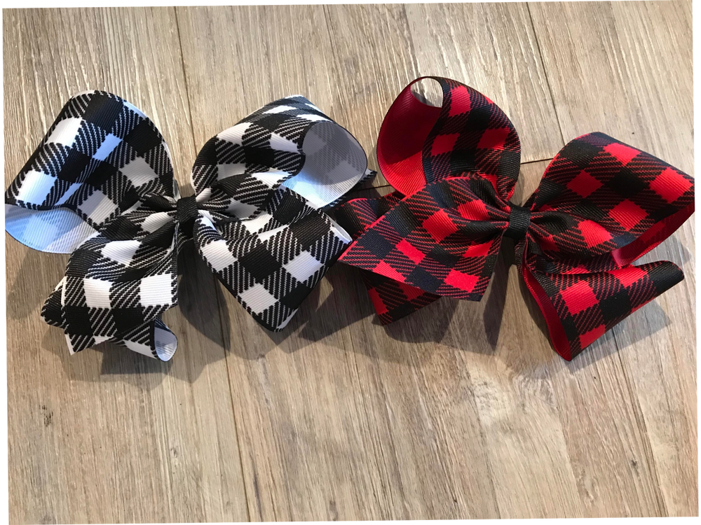 Buffalo Plaid:
White/Black, Red/Black