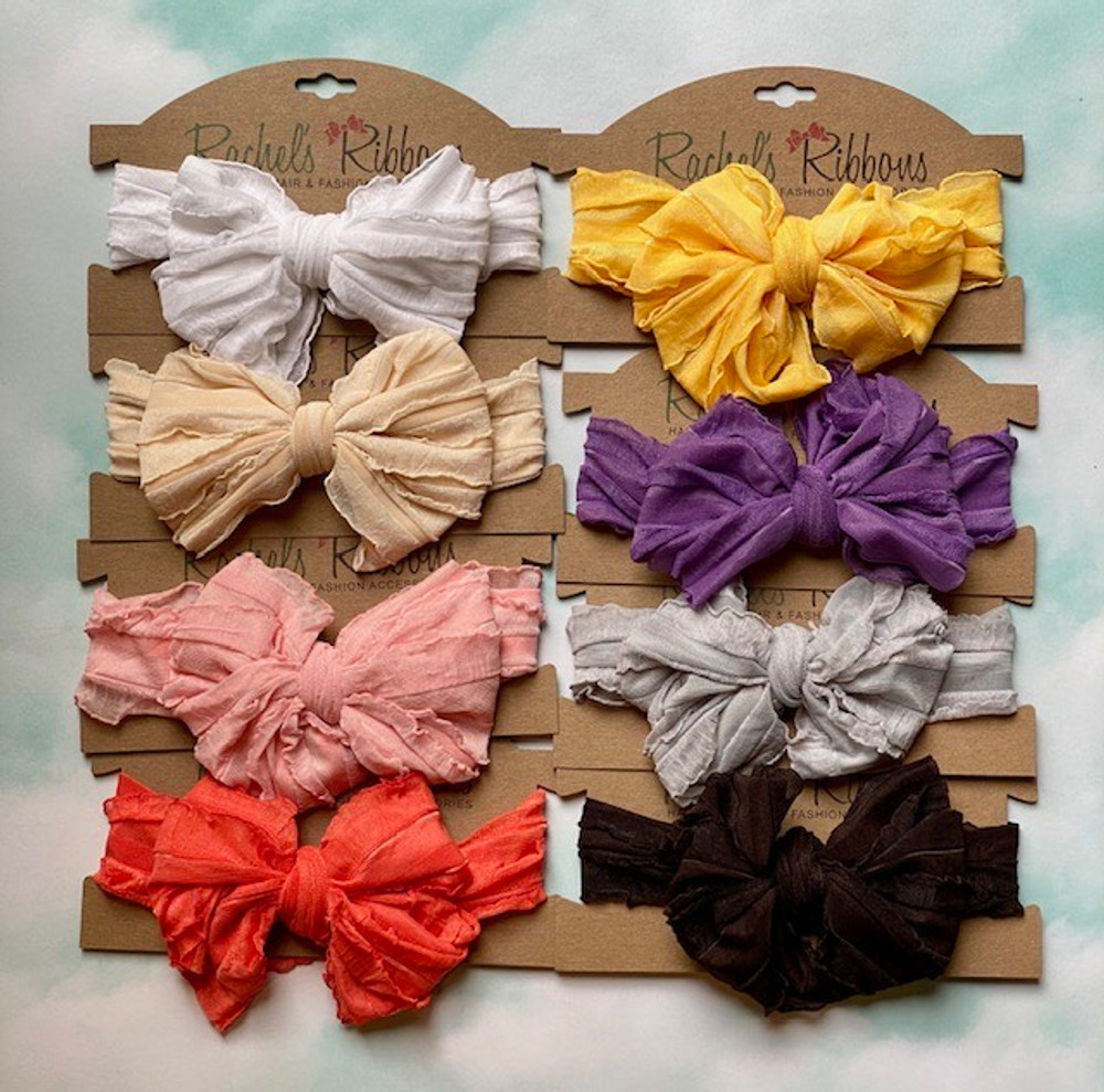 Ruffled Bow Headband