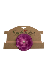 Precious Petal on Skinny Rolled NB Headband