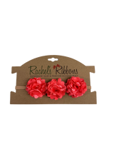 Satin Mesh Rose on Skinny Rolled NB Headband