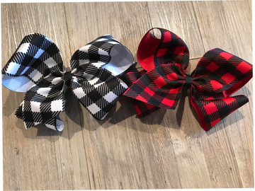 Buffalo Plaid:
White/Black, Red/Black