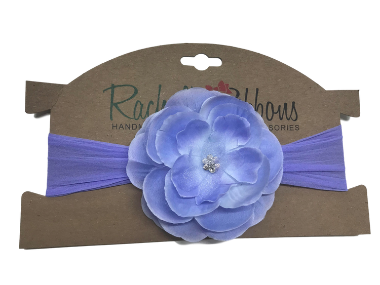 Sheer headband with Precious Petal Flower on Card