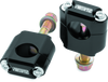 ProTaper Universal Black Rubber Mount replaces O.E.M. rubber bar mount to accept 1-1/8 in. handlebars. Reversible design provides forward and rear mounting.